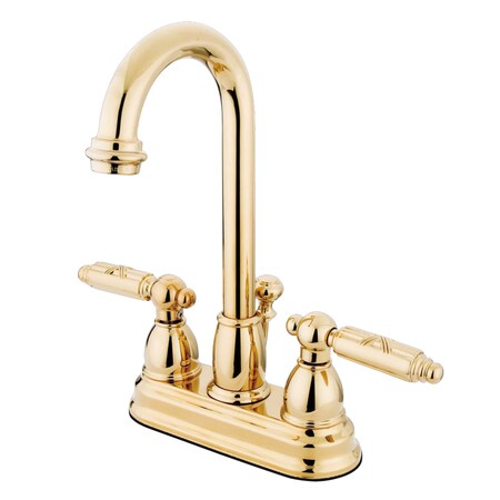 Kingston Brass 4" Centerset Bathroom Faucet, Polished Brass KB3612GL